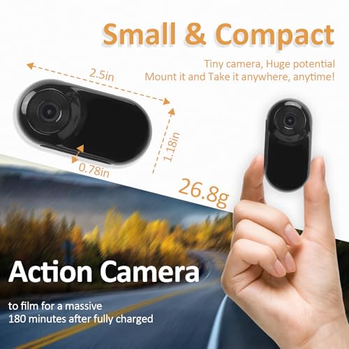 1080P Dog & Cat Camera Collar with 64GB Card, Mini Wearable POV Camera for Humans, Wireless Pet Cam for Video/Photo, Portable Sport Action Camera with Multi-Mount Accessories for Vlogging & Pets by TorsuupTittan - Image 3
