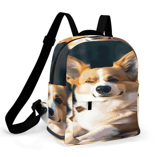 Mochila para laptop Smart Corgi impermeable cómoda con base rígida anti impactos