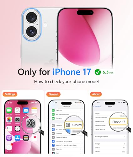 Image of FNTCASE for iPhone 17 Case: [Compatible with Magsafe] Translucent Matte Cases with [Full Camera Protection] [Screen Protector] Military Grade Shockproof Protective Phone Cover - Hot Pink