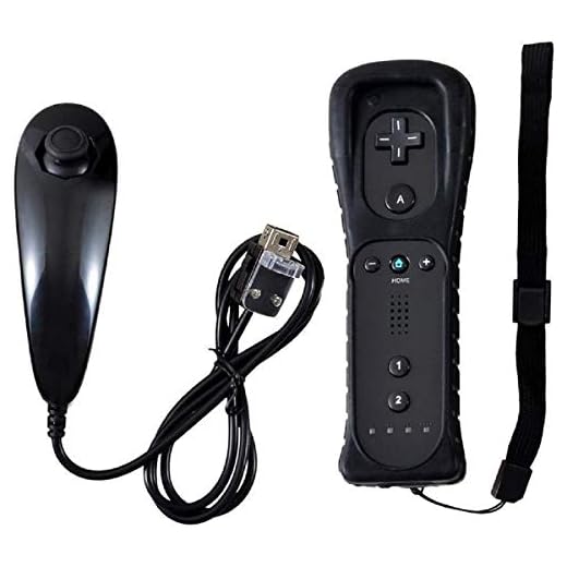 Prodico Wii Remote,Prodico Wii Controller with Nunchuck and Silicon Case for Wii Wii U(Black)