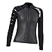 pistro Premium Women Wetsuits Top / 3mm Neoprene Wetsuits Jacket/Long Sleeve Wetsuits Shirt, Perfect for Snorkeling Surfing Kayaking - XL