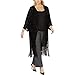 Produktbild Anne Klein Damen Plus Caftan with Fringe Detail Blazer, Anne Black, 2X/3X