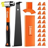 Saker Laminate Flooring Tools, 63-Piece Wood Flooring Installation Kit with 60 Flooring Spacers,Tapping Block, Pull Bar, Rubber Mallet