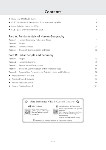 Image of Oswaal NTA CUET (UG) Chapter-wise Question Bank Geography For 2026 Exam (as per latest 27 Dec., notification) | PYQs & 550+ NCERT aligned MCQs |With Oswaal AI