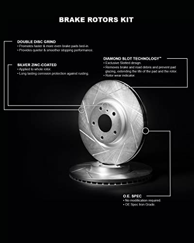 Image of R1 Concepts Front Brake Rotors Fits 1997-2005 Buick Century