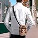 Personalized Small Crossbody Bag Water Resistant Messenger Bags Mini Big Eyes Printing SlingBag For Men Women