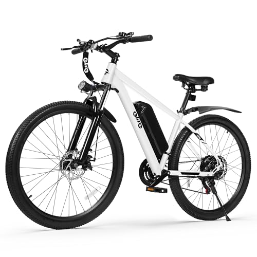 Image of Qlife Electric Bike for Adults /Teens Racer, 20+MPH 21-Speed Peak 1200W Brushless Motor Adult Electric Bicycles, 48V 10.4Ah Removable Battery Mountain Ebike, Up to 55 Miles, 27.5X2.1 Tire E Bike