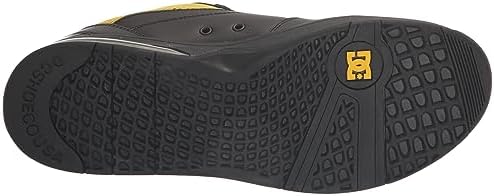 DC Men's Versatile LE Low Skate Shoe, Black/Yellow, 12 | Image 3
