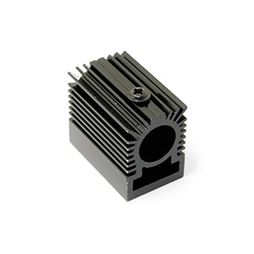 Q-BAIHE Dissipateur thermique en aluminium pour radiateur 20 x 27 x 32 mm Module laser Noir Cover