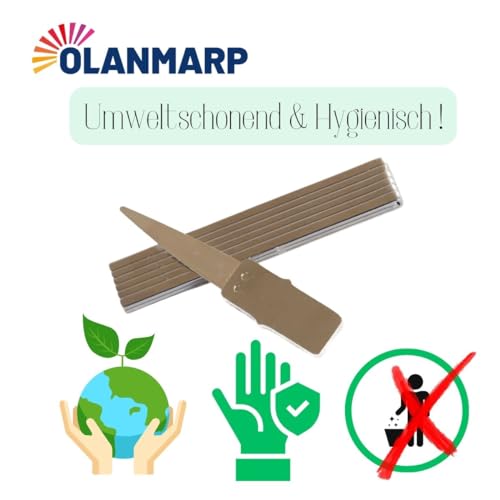 Zahnstocher Olanmarp mit biegsamen Silberblatt für hygienische Zahnreinigung