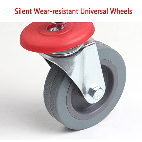 Clasificador de lavandería de acero inoxidable resistente con ruedas silenciosas tamaño W 4