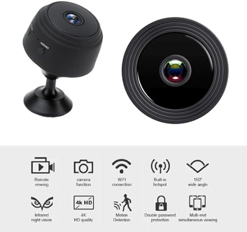 Image of 1080P WiFi Wireless Nanny Camera for Pet Baby Home Office Security Small Monitor Video Camera with App Control Cloud /SD Storage (Magnet Camera)
