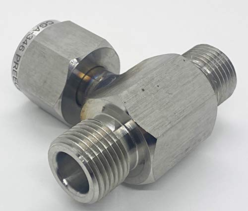 Breathing Air CGA-346 Stainless Steel Coupler Manifold Tee Y Adapter for Breathing Air, Scuba, SCBA, Safety AIr, and Paint Ball Cascade Transfill Manifold Systems