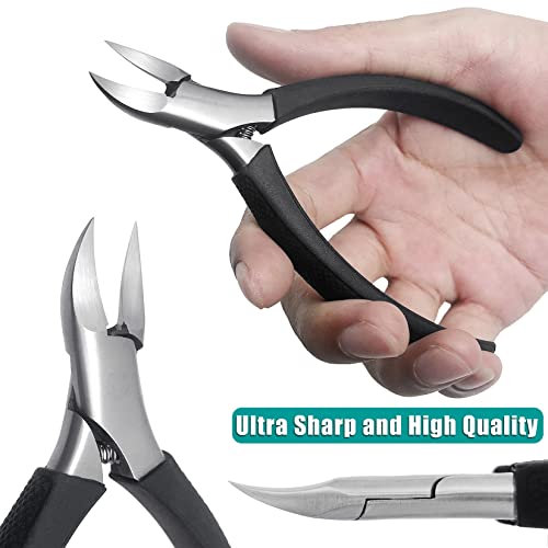 Sgnekoo Toenail Clippers For Thick Nails Podiatrist Toe Nail Cutter Ingrown Nipper Easy Control Non-Slip Handle For Man Women Adult Seniors Stainless Steel Manicure Pedicure Tools(Gj131P6) #TOP1