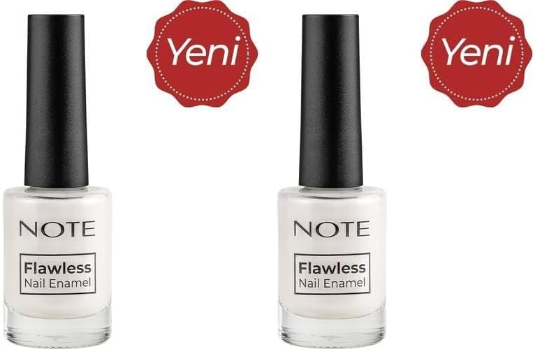 Note Nail Flawless Oje 43 Pearl, Beyaz (2 paketi)