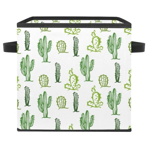 Panier de rangement cactus pliable doté de poignées solides - 2