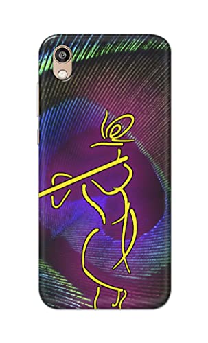 Image of PRINTFIDAA Lord Krishna On Peacock Feather Hard Back Cover for Honor 8S / Huawei Y5 (2019), AMN-LX9, AMN-LX1, AMN-LX2, AMN-LX3 Back Cover -(P6) KAT1007