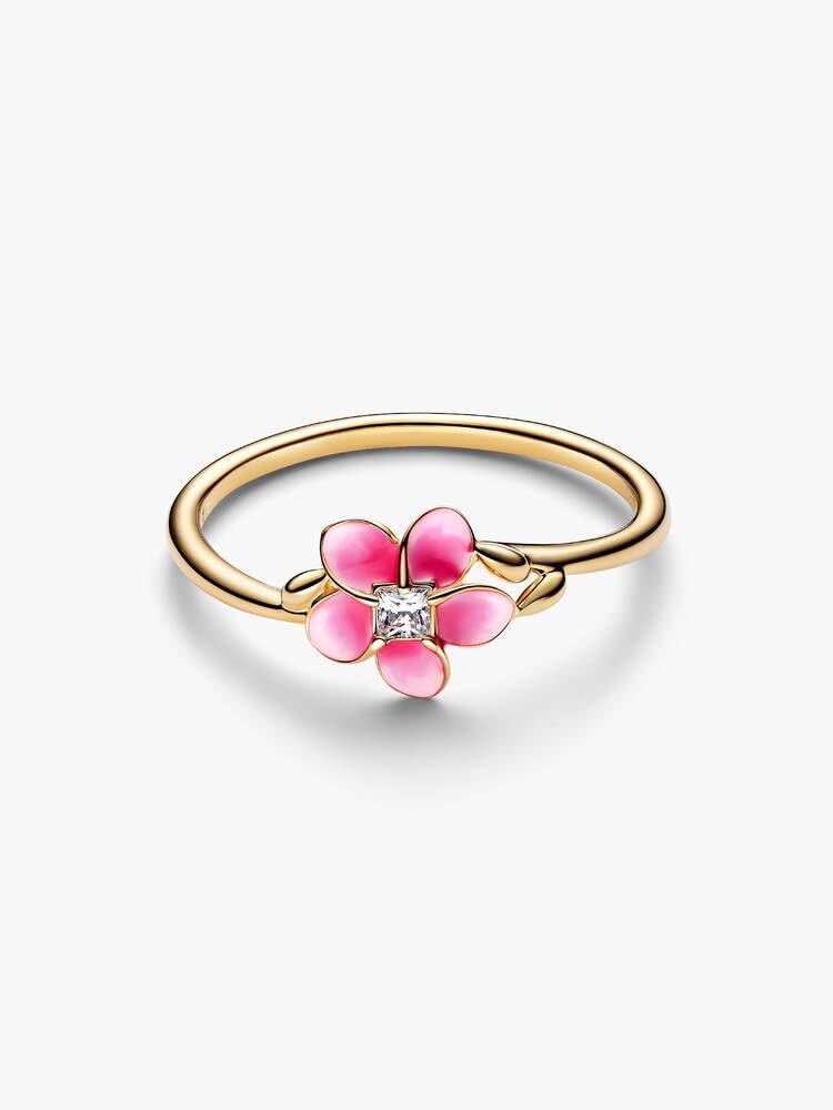 PANDORA Damenring Disney Vaiana (Moana) Blume Goldfarben 163844C01