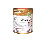 Interbuild Hardwax Oil - 8.45 oz Golden Teak 100% VOC Free Food Safe Wood Sealer & Stain