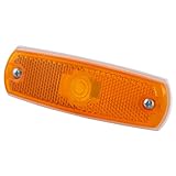 Grote 45713 Yellow Low-Profile Clearance Marker Light without Bezel (Built-in Reflector)