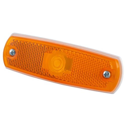 Grote 45713 Low-Profile Clearance Marker Light with Built-in Reflector and Bezel - Amber