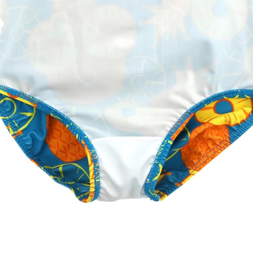 Image of Girls Swimsuit One Piece Bathing Suit with Adjustable Straps Quick Dry Beach Swimming Suits Swimwear 4-10 Years
