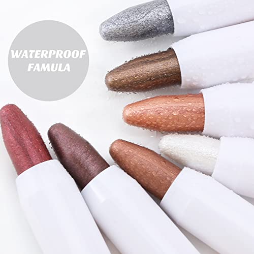 Boobeen Cream Eyeshadow Stick, Waterproof Shimmer Eye Shadow Pencil, Eye Brightener Crayon For Different Eye Makeup Effect #TOP2
