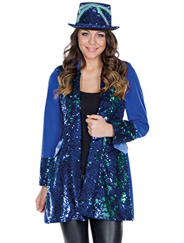 Rubie's 13483-46 Jacke Pailletten Damen blau Größe: 46 Cover