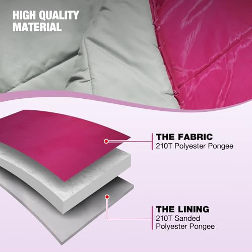 Kids Mummy Sleeping Bag, 3 Season Cold & Warm Weather Waterproof Camping Sleeping Bags, Lightweight Portable with Compression Bag for Camping Hiking Backpacking miniatura 4