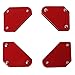Produktbild JOYKK 4Pieces Mini Dreieck Magnetschweißhalter 9LB Fixed Angle Positioner Ohne Schalter - Rot