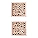 NUOBESTY 2Pcs Bambini Labirinto Giocattoli Puzzle in Legno Gambo attività Labirinto Rompicapo Balance Board Mano Occhio Coordinazione Giocattolo Giocattolo da Viaggio per Bambini Piccoli
