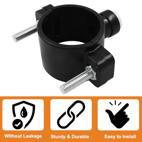 Close-Up LifCratms Drain Saddle Valve Clamp