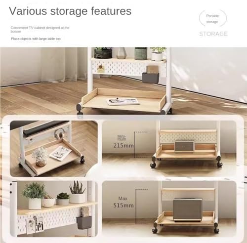 Soporte móvil para TV de 40-85 pulgadas ajustable en altura miniatura 5