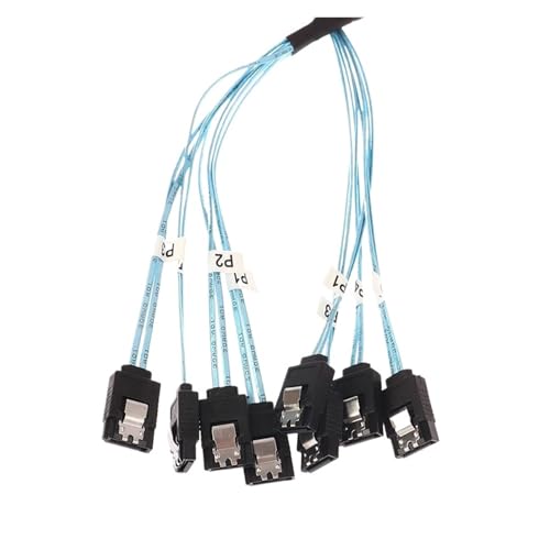 Cable S/AS SATA Mini SFF-8087 a 4 SATA 0.5m 12Gbps miniatura 5