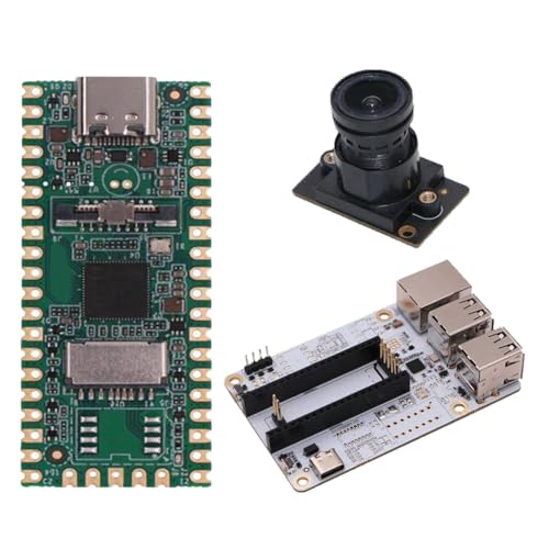Terphadp Placa de Desarrollo RISC-V Milk-V Duo+2MP CAM GC2083+Placa de ExpansióN HUB USB Compatible con Linux para Entusiastas de IoT y Jugadores DIY