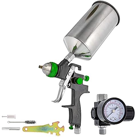 TCP Global Brand Professional Hvlp Primer Spray GUN with 2.0 Nozzle/Tip/Regulator (Primer Gun) Cover
