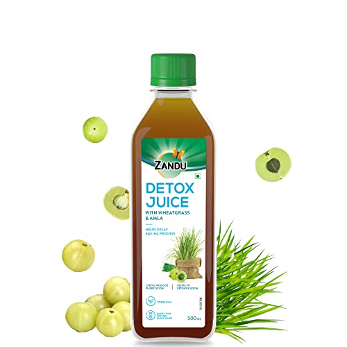 Zandu Detox Juice: Use the Power of this Body Detoxification Drink to Experience Array of Health Benefits|Rich in Vitamin C| Helps with Body Detox (Pack of 500 ml) Zandu Detox Juice: Use the Power of this Body Detoxification Drink to Experience Array of Health Benefits|Rich in Vitamin C| Helps with Body Detox (Pack of 500 ml)