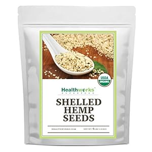 Healthworks Shelled Hemp Seeds Organic (64 Ounces / 4 Pound) (2 x 2 Pound Bags) | Premium & All-Natural | Canadian or…