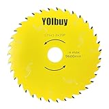 YOIbuy PRO 125mm 35P 丸鋸刃 チップソー 内径20mm 厚み1.2mm 木工用 静音 フッ素樹脂コーディング レーザースリット加工 40V充電式丸ノコ対応 (125✕35P単品)