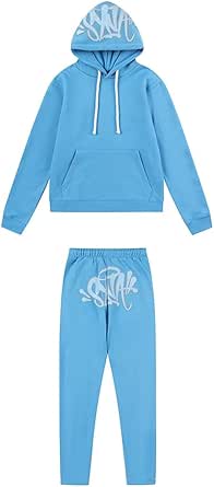 Set Tuta Sportiva Syna World - Stile Y2K Hip Hop Con Cappuccio Per Uomo - Foto 4