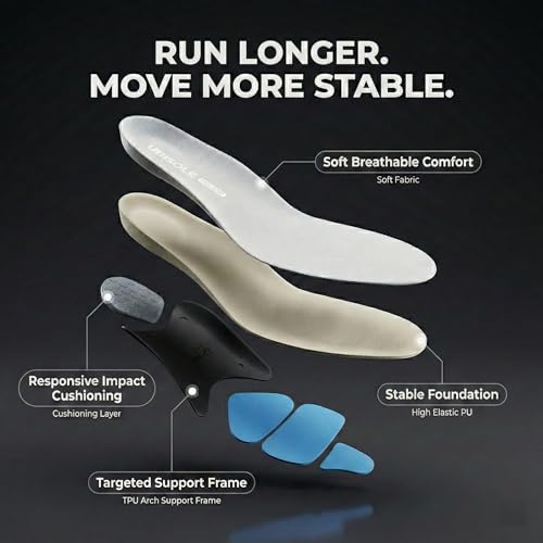 Plantillas deportivas con soporte arco bajo para hombre y mujer miniatura 4