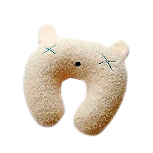 Hzjundasi Beige Almohada de viaje,con soporte de cuello, Inflable, - suave y cómodo, conveniente