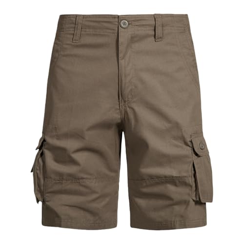 Short cargo homme léger coupe ample multi-poches pour l'été