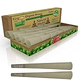 King Size Cones Rolling Paper - Pre-Rolled Cone Pre Rolled 18pcs Prerolled Brown Raw Extract Organic Smoking Cones with Filter Tips Preroll Even Burn Control Use Natural Mystic Loader Filling Funnel