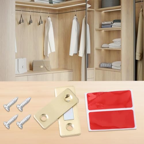 Sistema di chiusura magnetica minimalista invisibile per case moderne (nero)