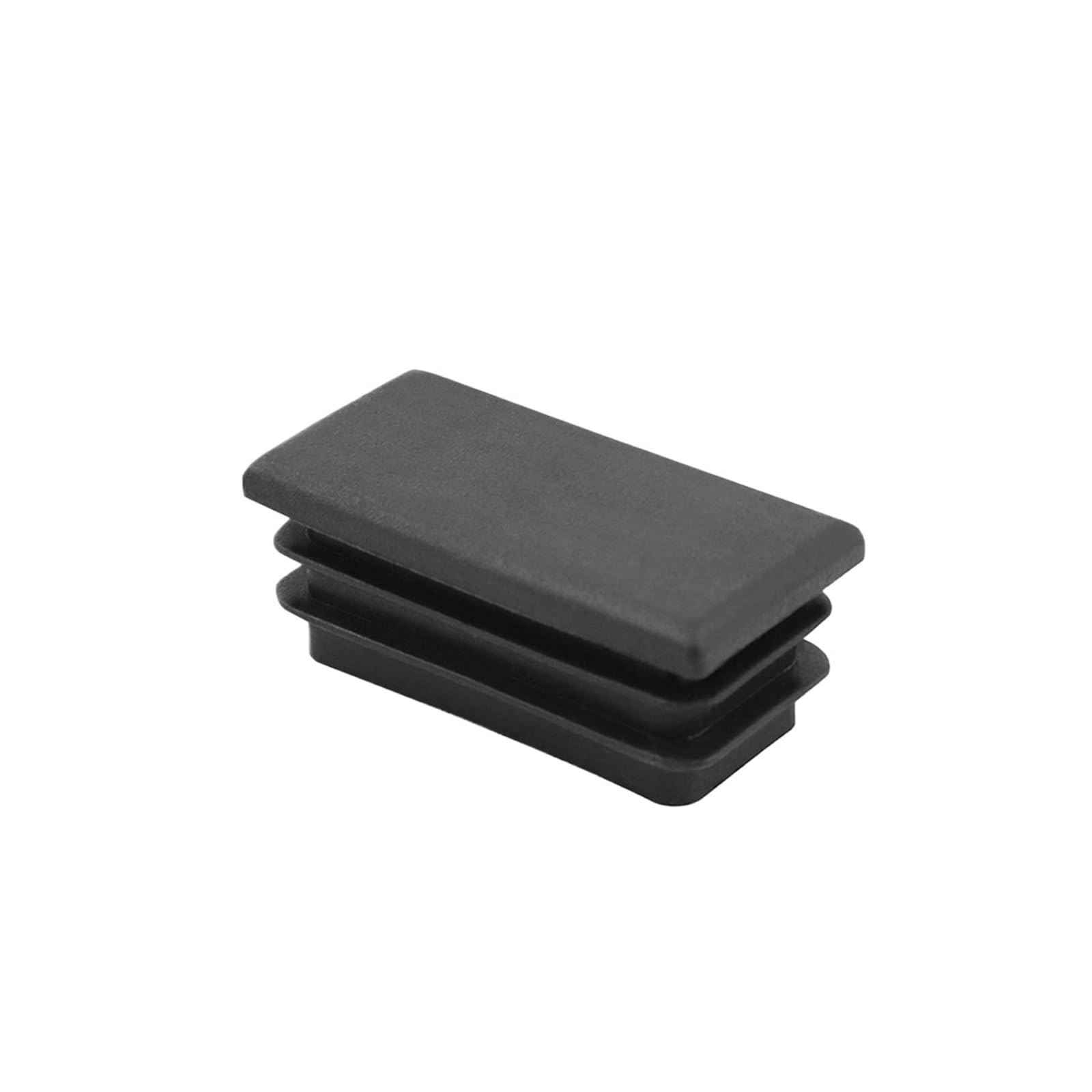 20PC Black Ssquare/Rectangle Plastic Blanking End Cap Tube Pipe Inserts Plug Bung Insert Stopper For Chair Leg Tapon Tubo For Pipe(20X40mm)