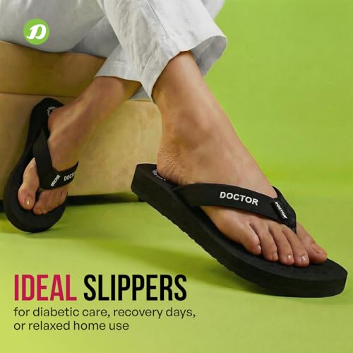 Image of DOCTOR EXTRA SOFT Women's Ortho Care Orthopaedic and Diabetic Feel Good Super Comfort Dr Sliders /Flip-flops /House Slippers [OR-D-16]