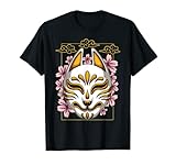 Máscara de Kitsune. Linda impresión de arte japonés Geisha como regalo para alguien que ama Japón, kimono, flor de cerezo, paraguas, guerrero ninja, asesino de Japón, katana, samurái japonés y personajes japoneses.