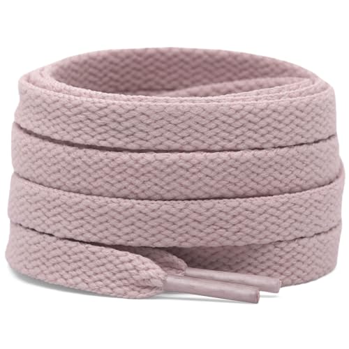 Image of DELELE 2 Pair Super Quality 24 Colors Flat Shoe laces 5 /16 inch Wide Shoelaces for Athletic Running Sneakers Shoes Boot Strings