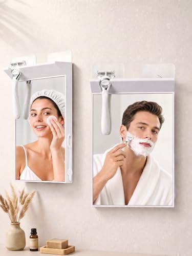 Image of Large Anti Fog Mirror for Shower(White)